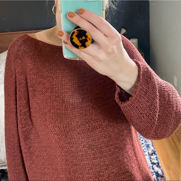 Rust Knit American Apparel Sweater - Picture 3 of 4